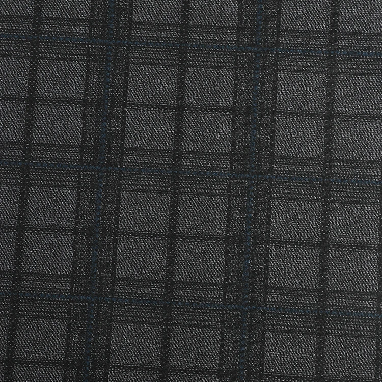 
 Хорошее качество, Классическая трикотажная клетчатая ткань ponti roma для костюмов, г/кв. М, мужской спандекс  