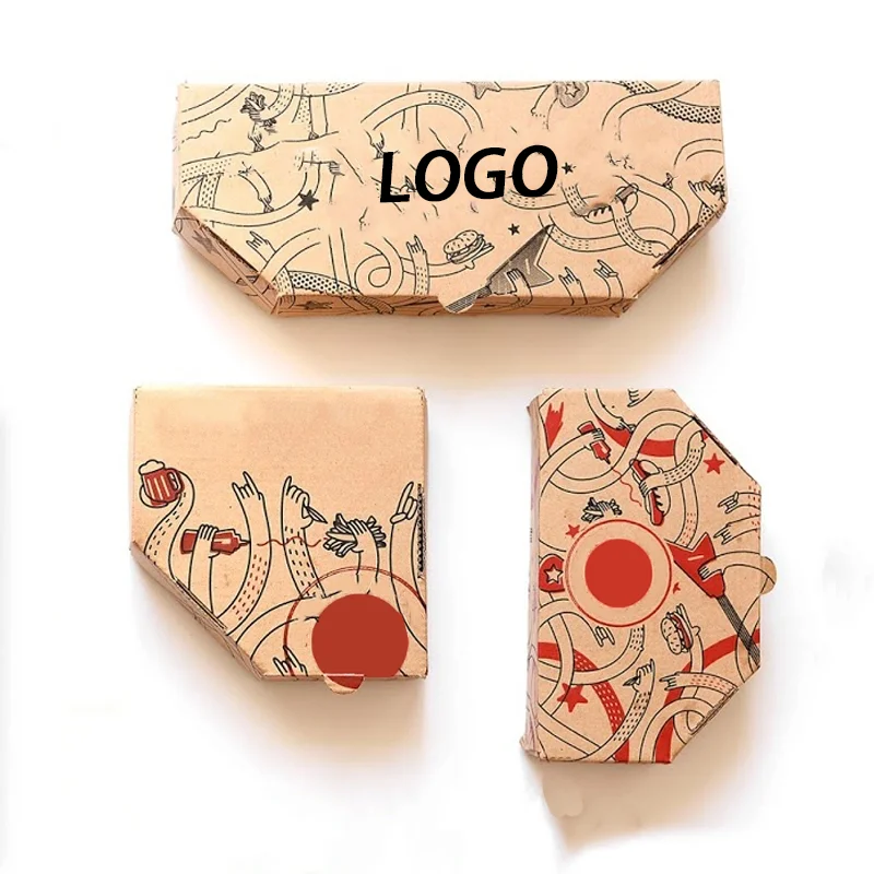 Оптовая продажа разделитель бумаги с двойным вкусом упаковка индивидуальным принтом логотипа для пиццы коробка половина коробки