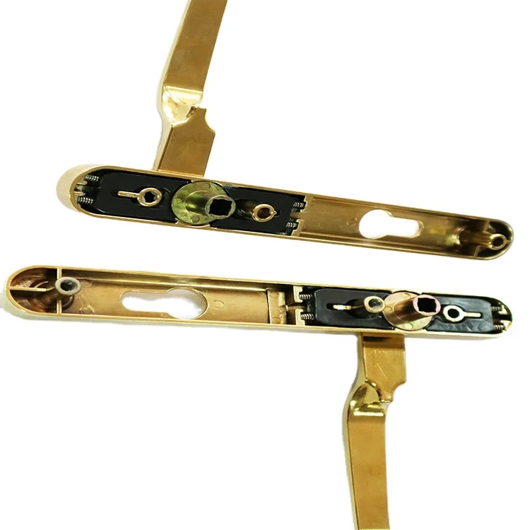 Chinese Factory OEM high quality PVD aluminum inner gold plated door handle