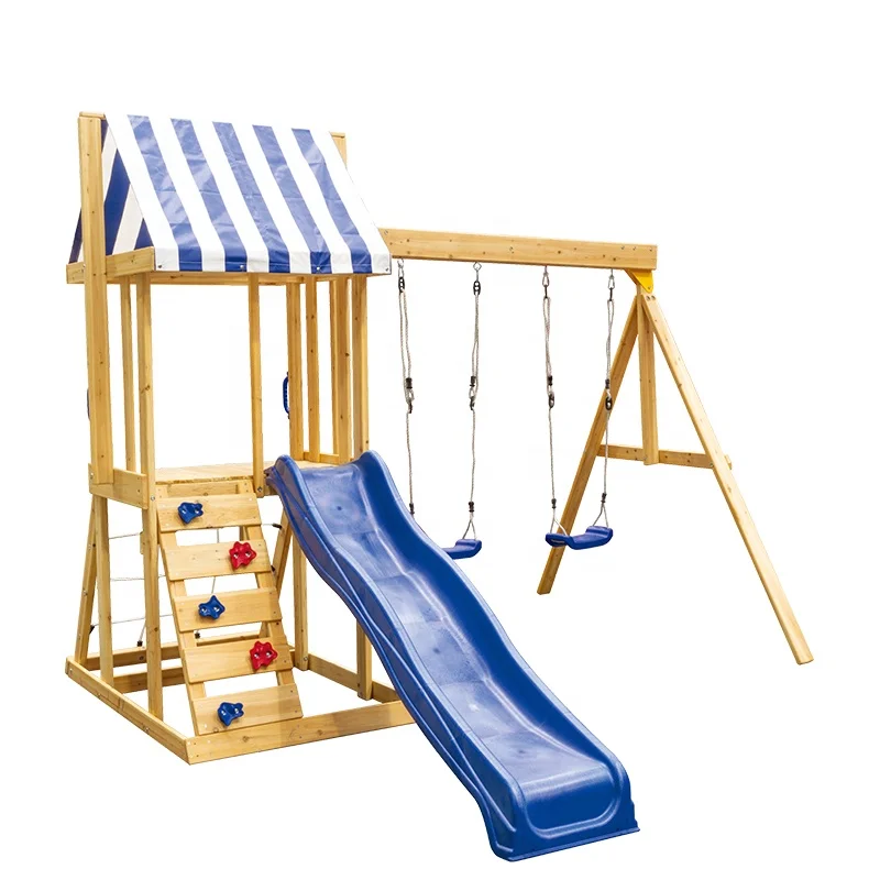 KIDS LAND Smart Coast Outdoor Wooden Play Set Children Wooden Playgrounds