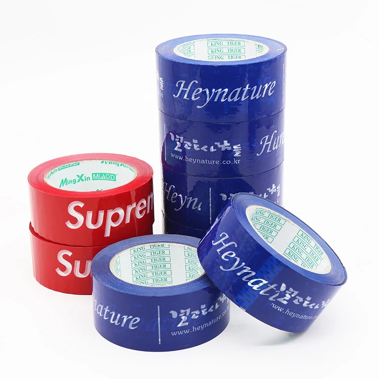 Eco friendly custom bopp/pvc water and heat resistant adhesive packing tape