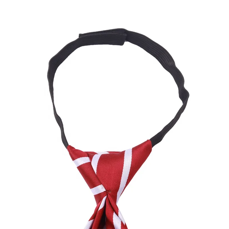 hot sale hand made custom red polyester kids children neck ties with logo