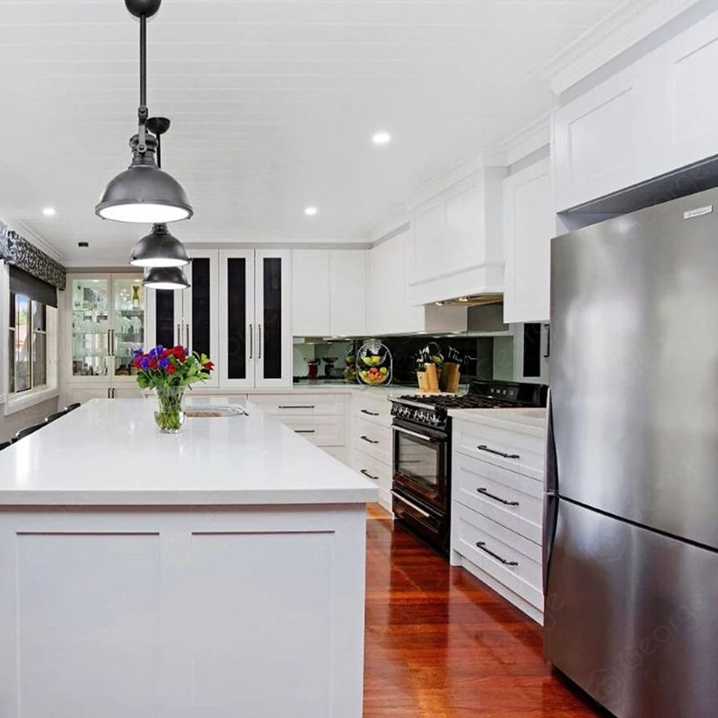 Modular Homes Kitchen with Glass Door Cheap Cabinets
