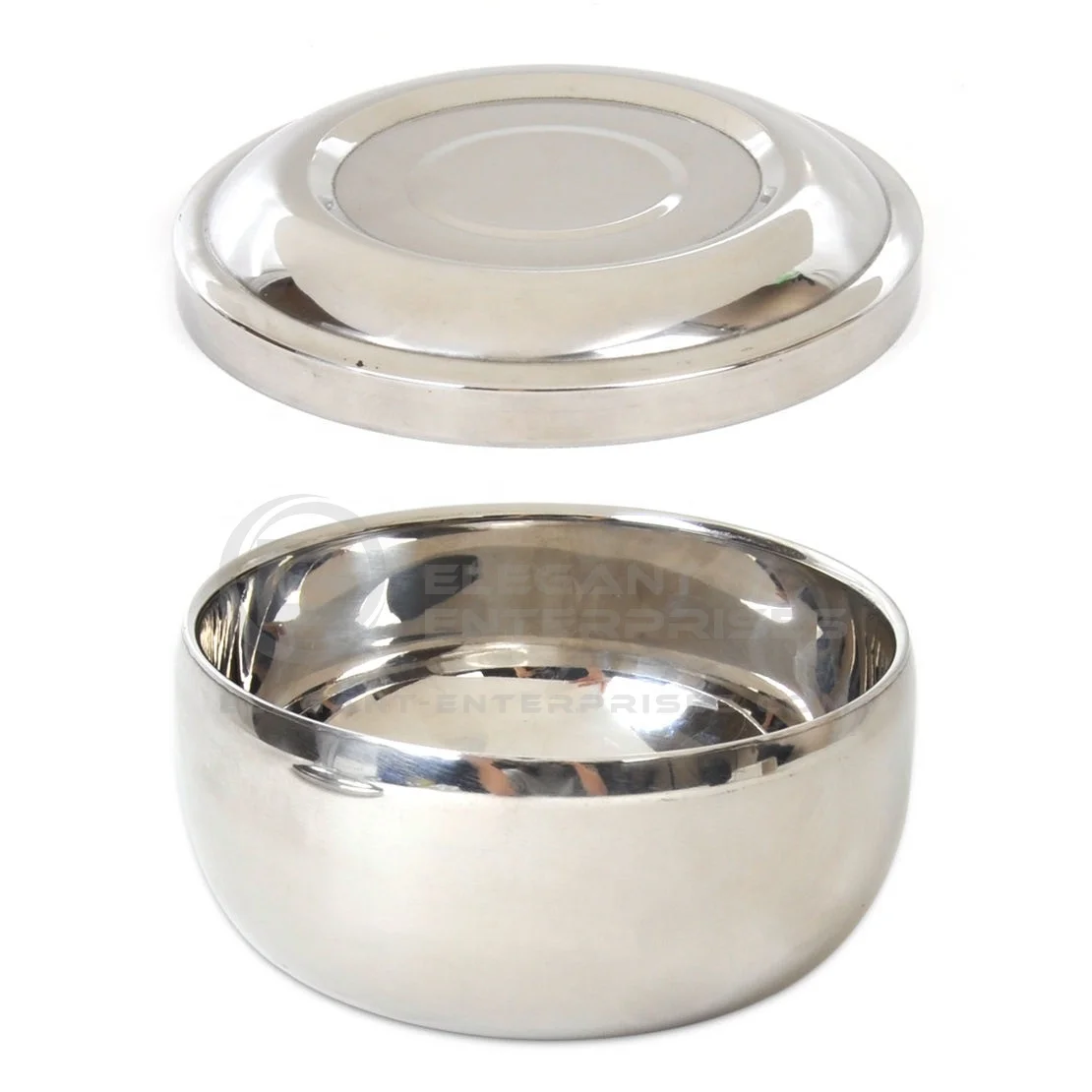 Зеркальная Полировочная чаша для мыла из нержавеющей стали круглая не включая щетку бритья с частной