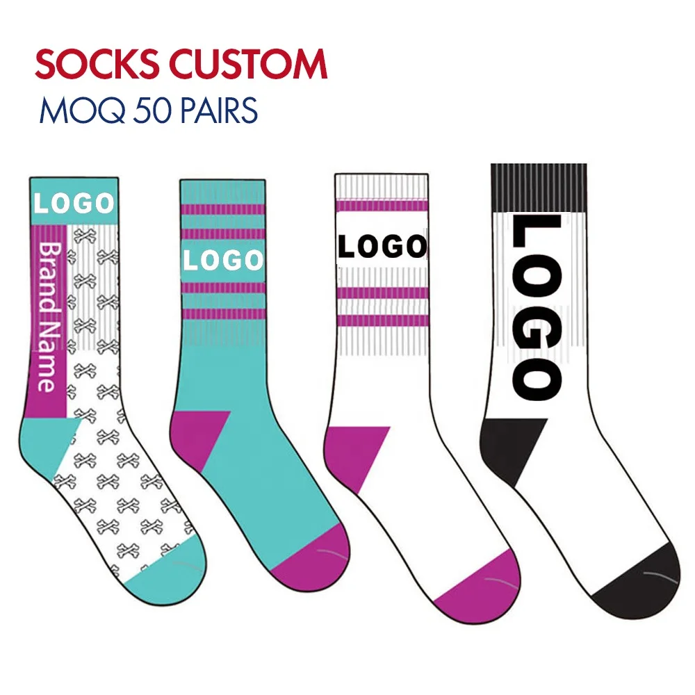 REMOULD Custom Your Own Brand Basketball Sports Socks Men Tube Calcetines OEM Custom Logo Crew Sports Socks