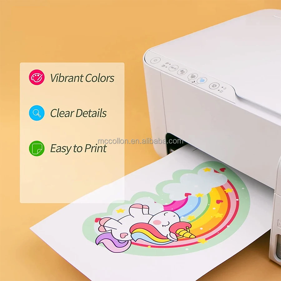 Laser Waterslide Decal Paper White Background Water Transfer Paper For DIY Craft Ceramic Glass Metal