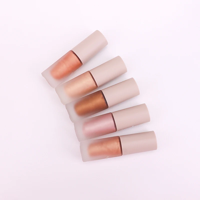 Private Label Liquid Highlighter Body Brighten Glow 5 Color Shine Glitter Body Illuminator For Makeup