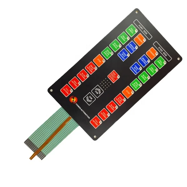High quality waterproof EL backlit LED membrane switch keypad keyboard