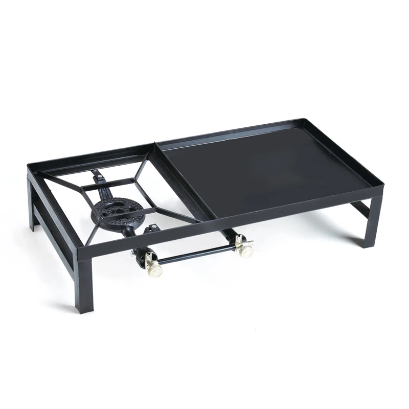 
Black Painted Good Price Angle Iron Burner Gas Stove 