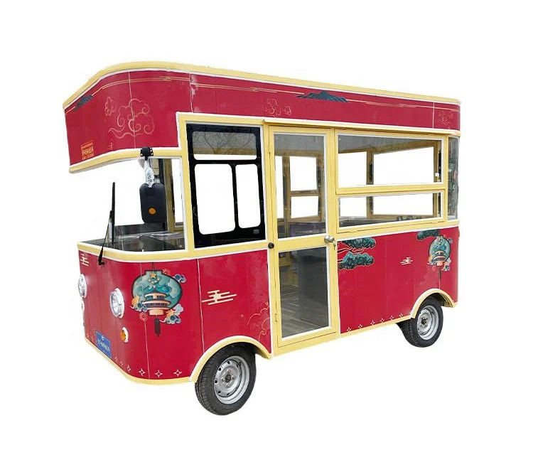 Factory outlet hot sale fruit salad beverage coffee milk tea beer ice cream mobile beer tow bus truck trailer cart food kiosk