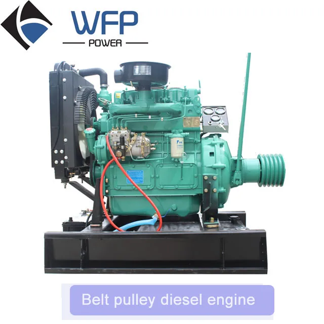 high efficiency water cooled 308kw 330kw diesel engine with belt and clutch