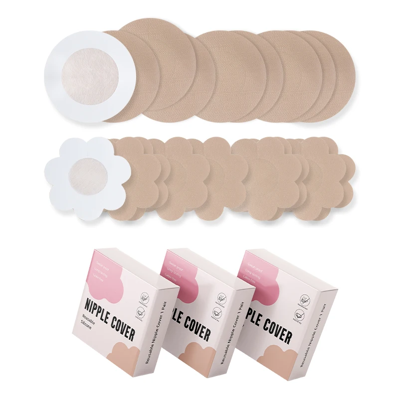 INVISFEEL medical-grade non-woven nipple stickers thin nipple cover invisible anti-convex non-woven chest stickers