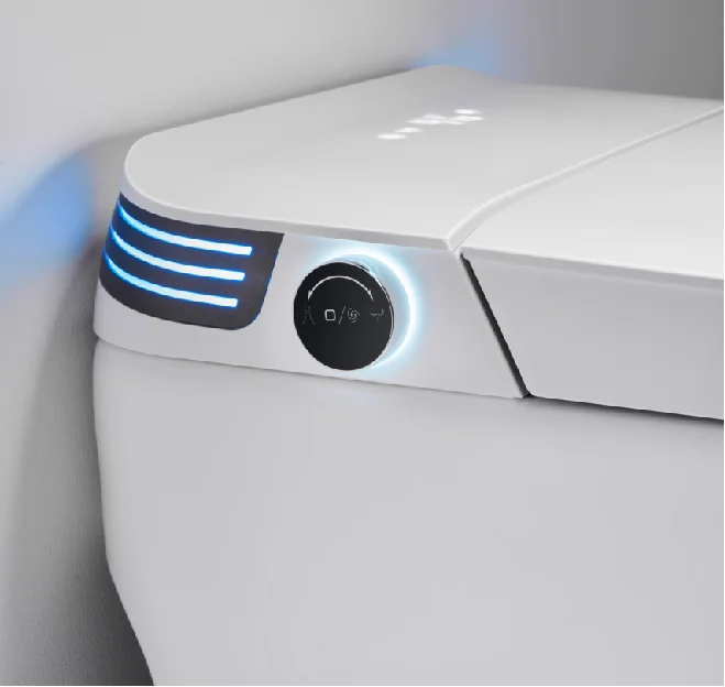 American Standard Modern Foot Sensor Sanitary Ware Automatic Ceramic Bathroom WC Floor Mounted Smart Toilet With Tank