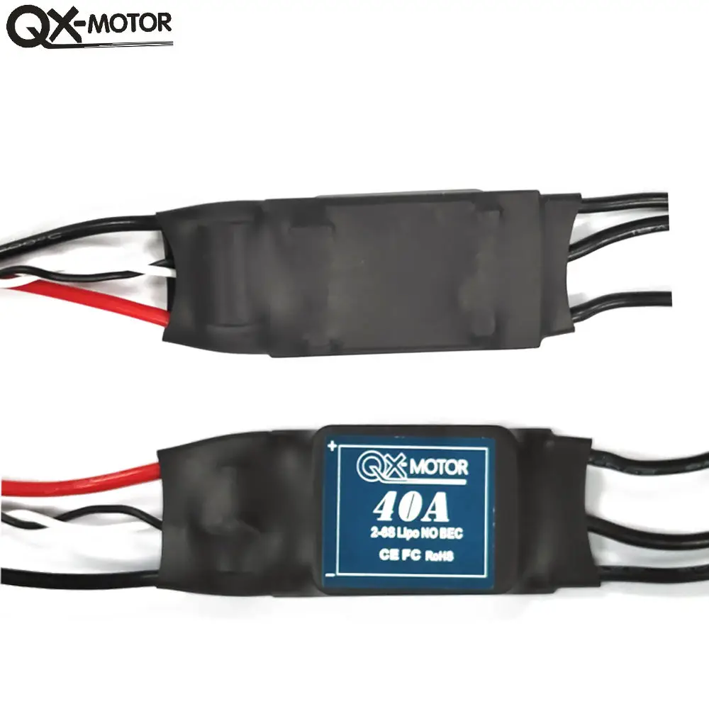 Qx-Motor 40A 2-6S Lipo Brushless Esc For Rc Fixed-Wing Aircraft Parts And Remote Control Toy Accessories