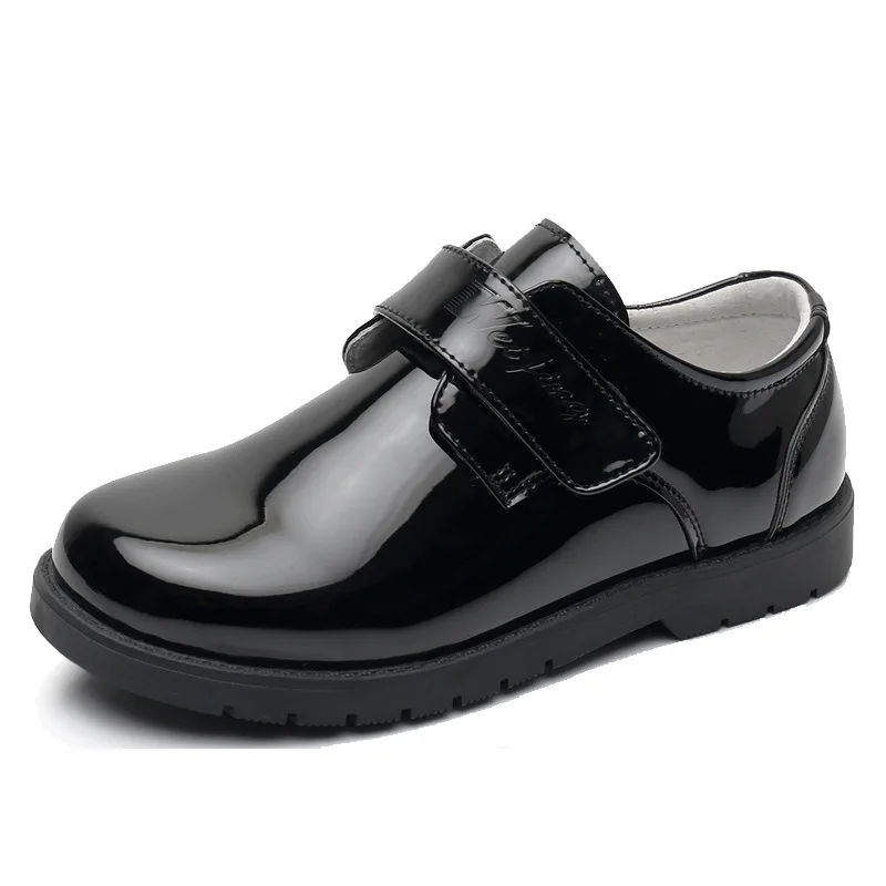 Кожаная обувь для мальчиков Новинка весна-осень 2021 черная детская обувь Zhongda детская Студенческая обувь для выступлений