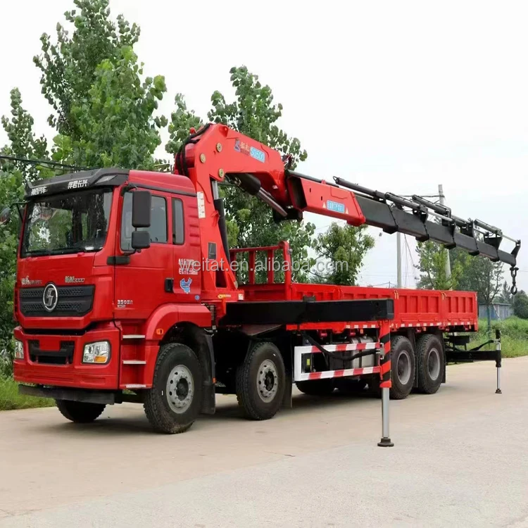 Подержанный Автомобильный Кран Shaanxi 30 тонн высота подъема 17 1 м бортовой Автокран