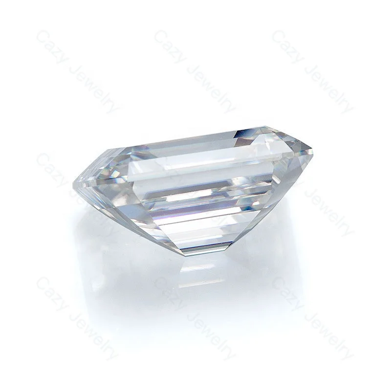 Cazy DEF White 5x3mm Emerald Cut Moissanite Stone Loose Gemstone GRA Moissanite Stone