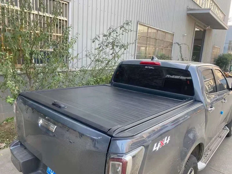 Car Accessories 4x4 Retractable pickup truck bed lid cover manual roller tonneau with lock for F150