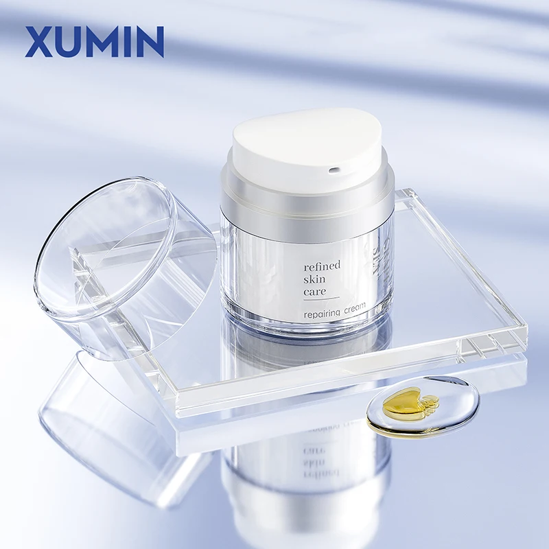 Custom Airless Lotion Pump Bottle 50ml 70ml 120ml Empty Cosmetic Plastic Bottles White Plastic Airless Jar for Skincare Cream