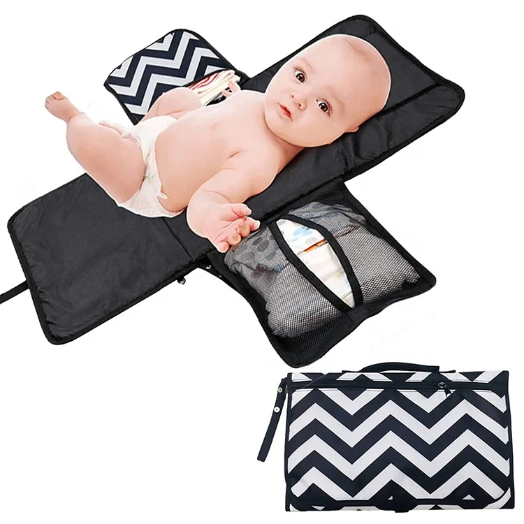 Baby Portable Changing Pad Diaper Bag Foldable Washable Travel Changing Mat for Easy to clean soft and comfortable  for outdoor