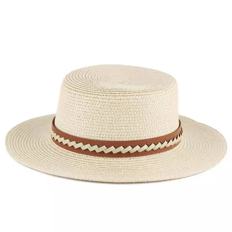 Оптовая продажа, женская летняя пляжная соломенная шляпа sombrero с бабочками на заказ