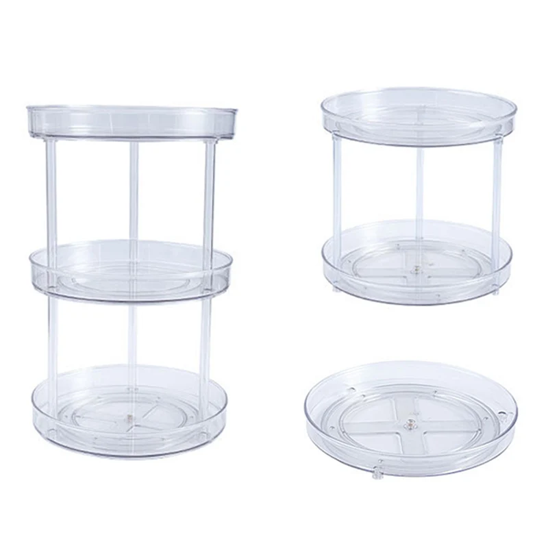 Kitchen plastic food storage rack refrigerator turntable