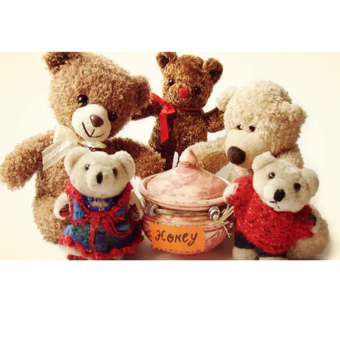 
Customized Cute Super Soft Stuffed Animal Bear Plush Toys 