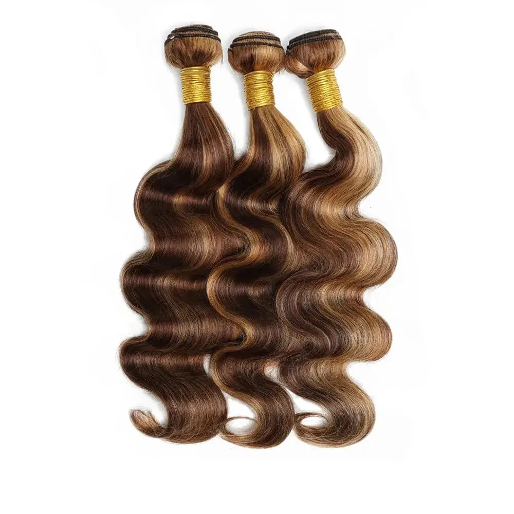 body wave piano P 4/27 Human Hair Bundles Highlight Virgin mink brazilian human hair weaves bundles