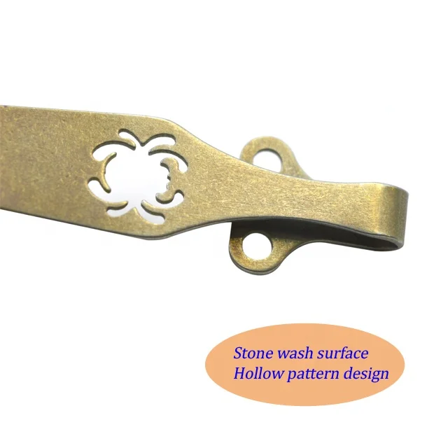 High Quality Customized Cheap EDC Titanium Pocket Belt clips Knife