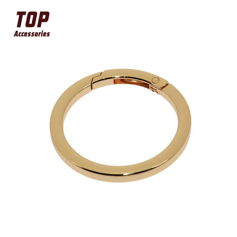 Case Bag Hardware Accessories DIY Jewelry Zinc Alloy Inch Half Flat Spring Ring