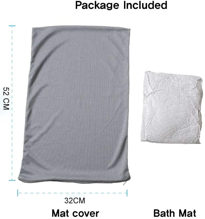 
Qianyuan Diatomaceous Earth Soft Bath Mat Absorbent Fast Water Drying Diatomite Mat for Bathroom Safe for Children and Elderly 