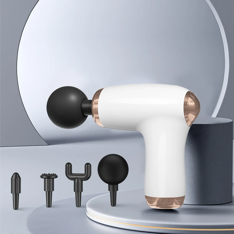 Factory Outlet Smart Wireless 4 Head Mini Massage Gun Health Care Multifunctional Gun Massage