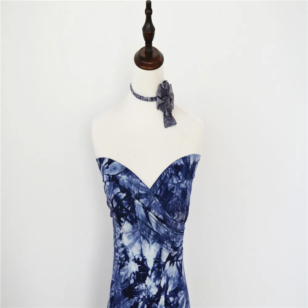 
95%viscose 5%spandex OE tie dye 2020 popular single jersey knitted fabric for dress 