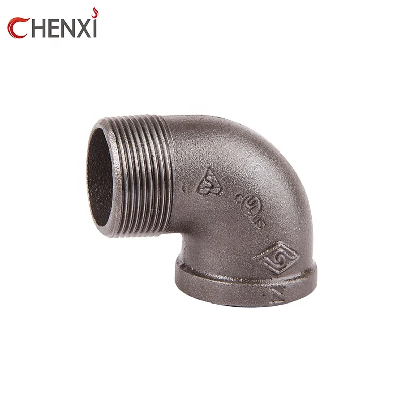 UL/FM/ANSI/BS/DIN certificated black malleable cast iron pipe fittings