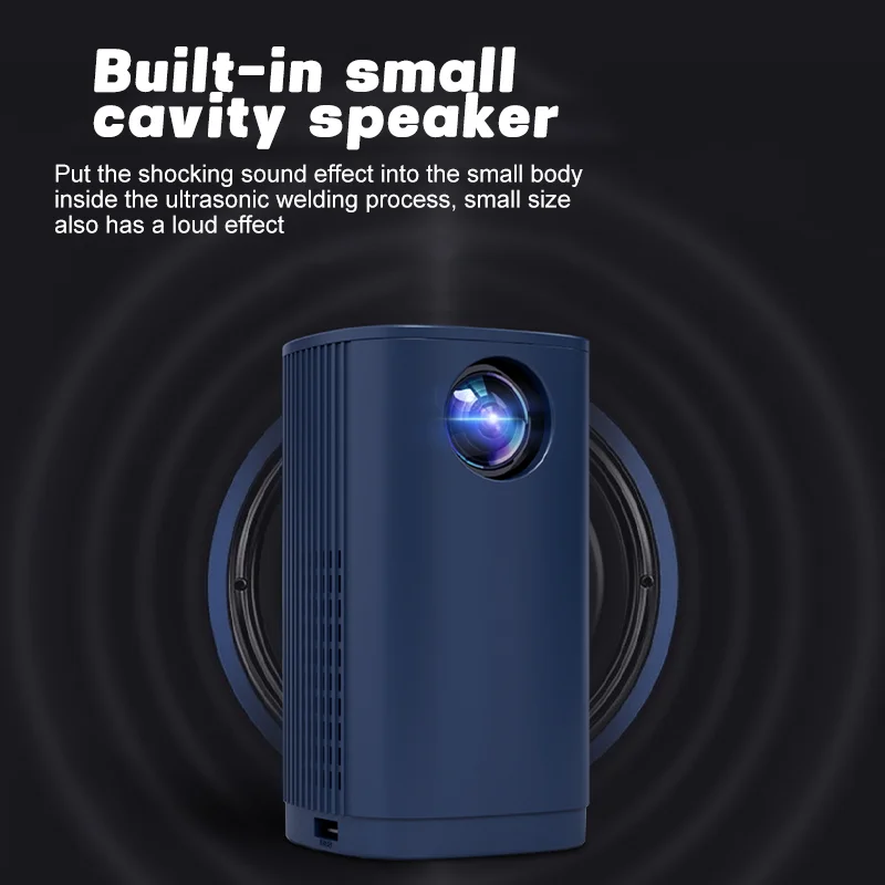 Custom logo Mini HDMI Smartphone USB Portable Outdoor Movie Projector Full HD 1080P Bluetooth Supported Compatible with TV Stick