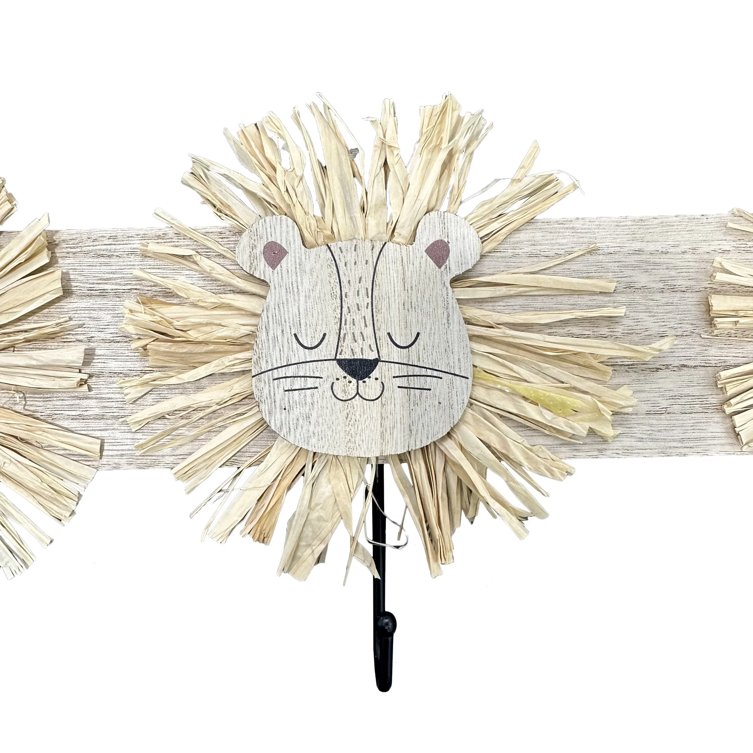 Custom Animal Kids Room Coat Rack Home Decorative Wall Mount Children Wooden Hanging Hanger Storage Hook