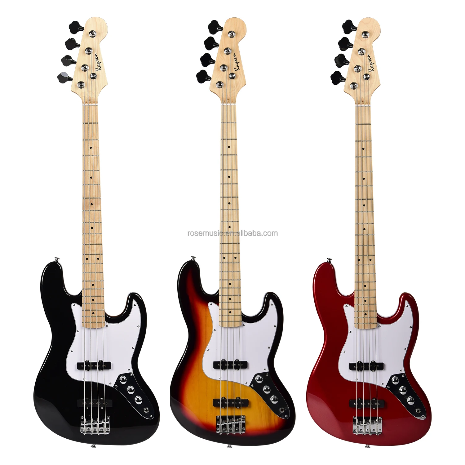 Professional J BASS shape 4 string electric bass guitar