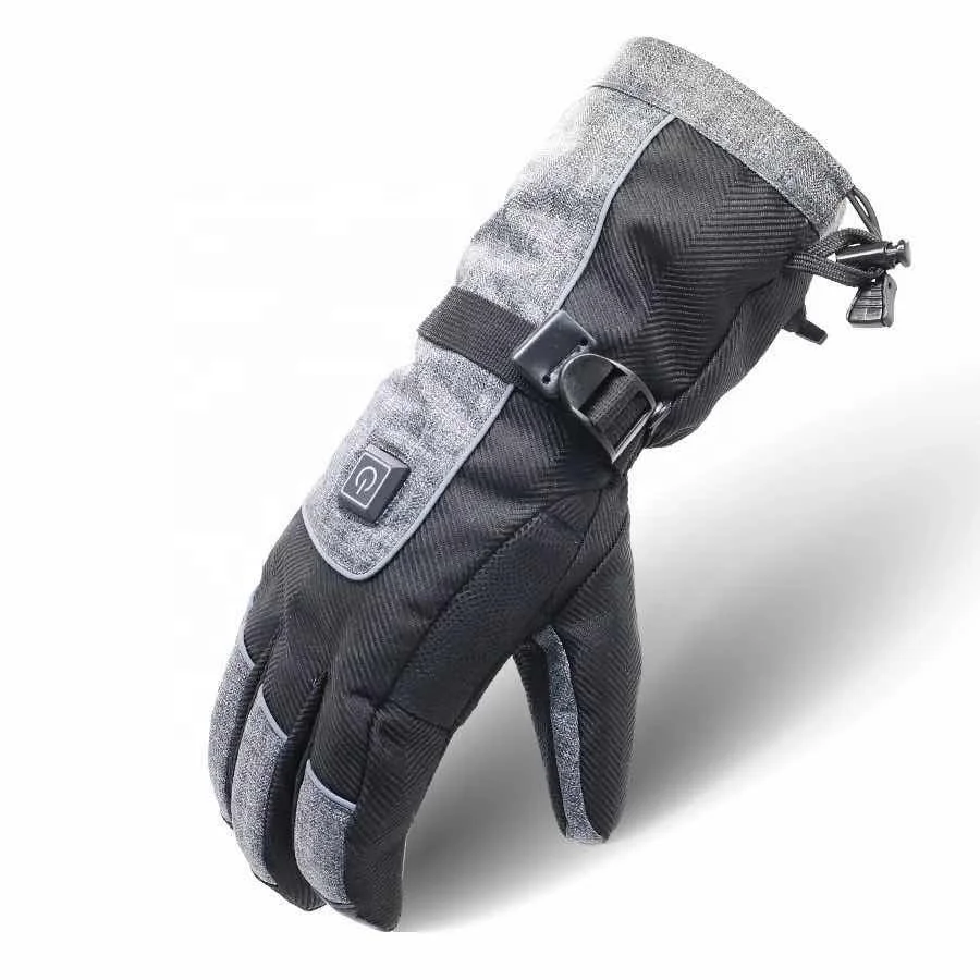 New winter outdoor ski waterproof touch-screen women and men heating gloves heat resistant gloves