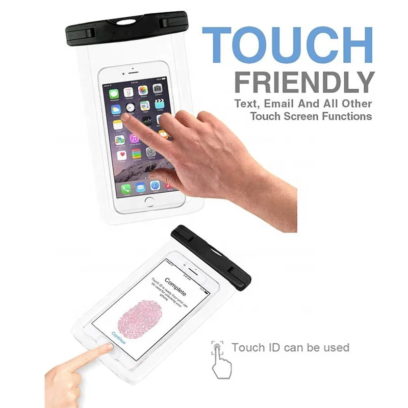 YEEFO IPX8 Waterproof Phone Case  Dry Bag  Pouch with Lanyard for iPhone 13 12 11 pro max