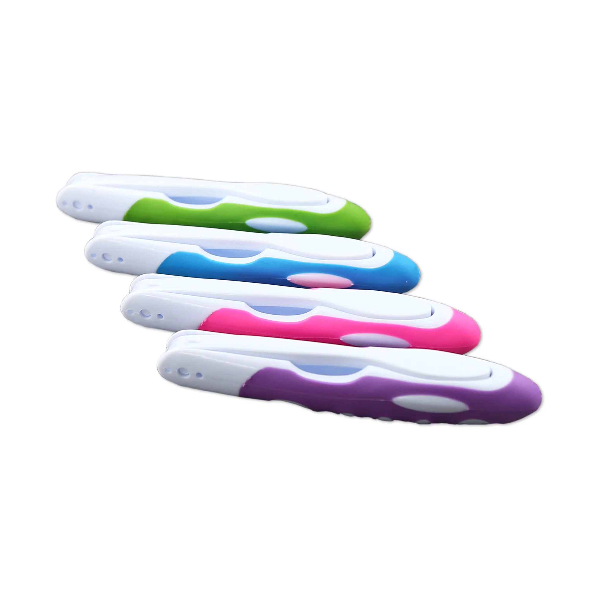 Portable Folding Travel Toothbrush for adult with Nylon 610 medium soft bristles 2pack BPA free for wholesale