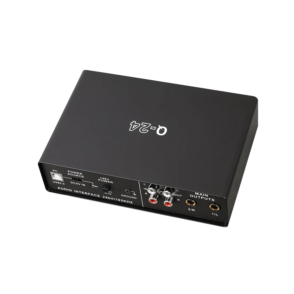 Teyun Recording Sound Card Pack 2 Input/2 Out Audio Interface Headphone Amplifier Sound Card Q22 Studio Live Streaming