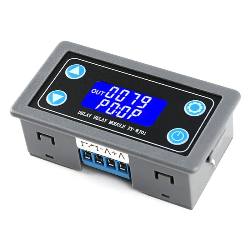 DC12V LED Digital Time Delay Relay Module Programmable Timer Relay Control Switch Timing Trigger Cycle with Case for Indoor