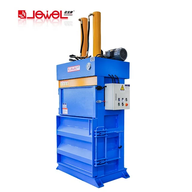 JEWEL factory price Hydraulic Vertical Scrap Aluminum Can Baler/waste plastic baling machine