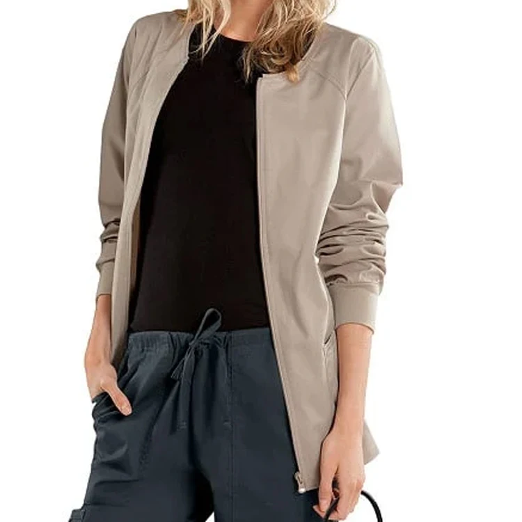 Hot Selling long sleeve medical scrubs polyester rayon spandex fabric for nursing scrubs for women