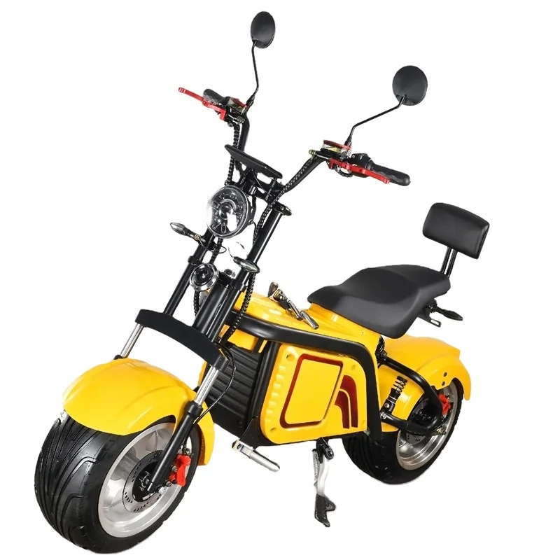 Dropshipping 2022 Latest Eec Coc Long Range 60V 30AH  2000w 3000W Fat Tire Motorcycles Electric Scooter Citycoco