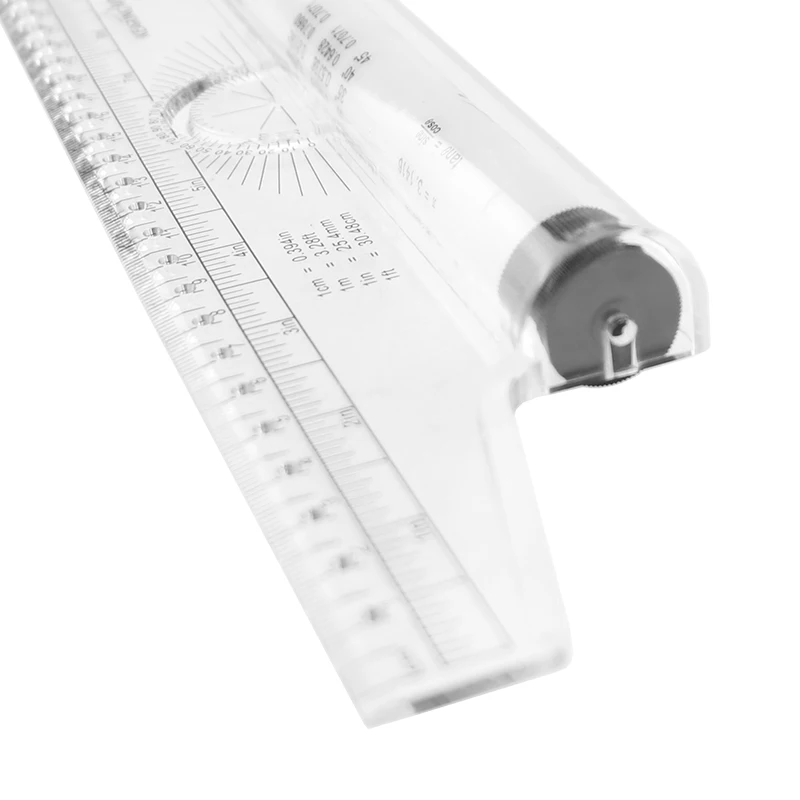 Универсальные параллельные линейки Kolding 30 см, угловая линейка, балансировочные весы для рисования, многофункциональная роликовая линейка для колебаний, 30 см, универсальная P