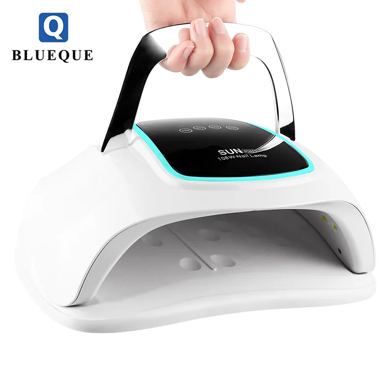2021 BLUEQUE New Item  108w  Uv Gel Nail Curing Lamp Light Dryer Led Nail Lamp