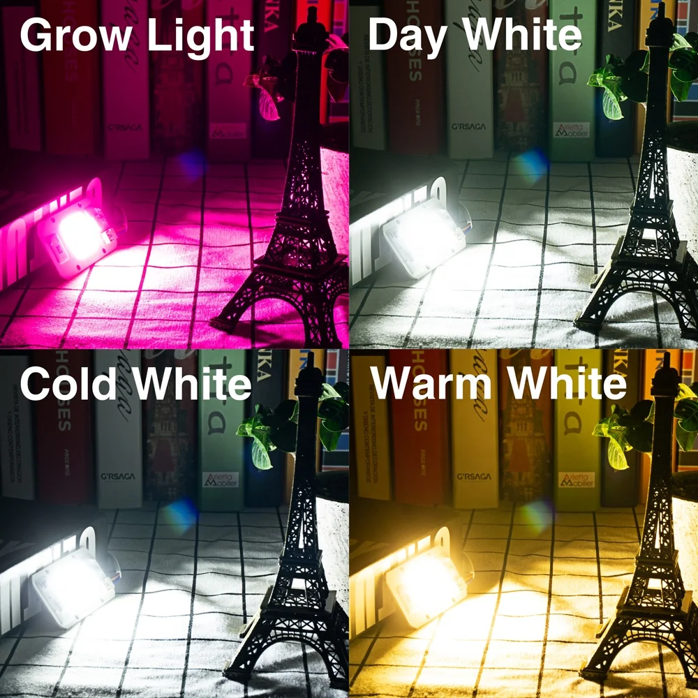 
Solderless Dimmable 220v Led COB 20W 30W 50W Full Spectrum Plant Grow Light COB Chip 