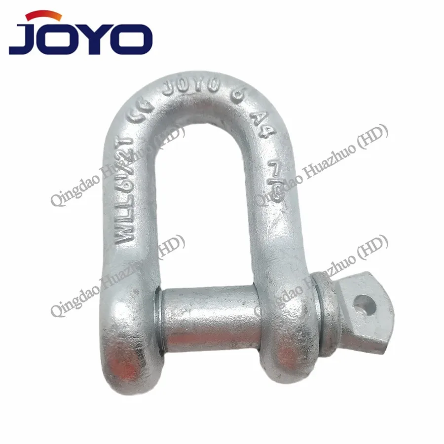lifting shackle  drop forged  screw pin chain G210 shackle 4 times or 6 times...