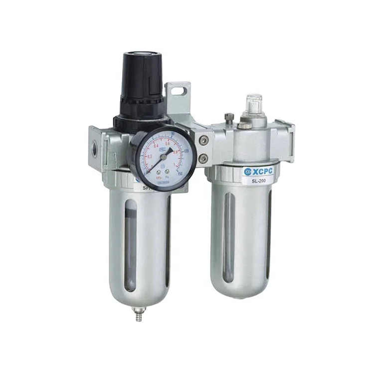 
XS series SNS type Air Source Treatment Units Filter Regulator Lubricator 